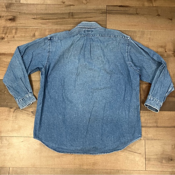 Vintage Polo Ralph Lauren Mens Size XL Blake Denim Long Sleeve Button Down Shirt - Picture 2 of 14